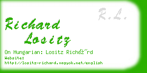 richard lositz business card